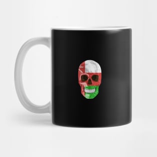 Oman Flag Skull - Gift for Omani With Roots From Oman Mug